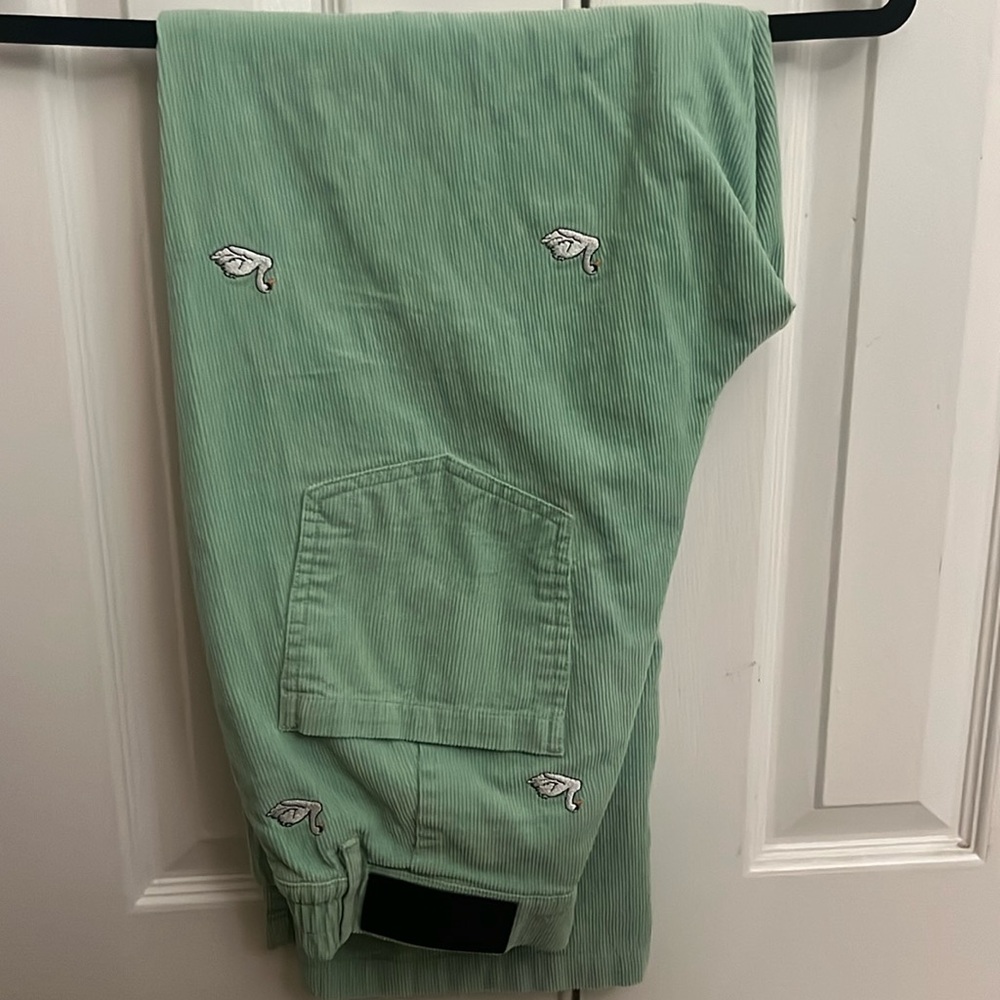 Urban Outfitters Green Swan Corduroy Pants